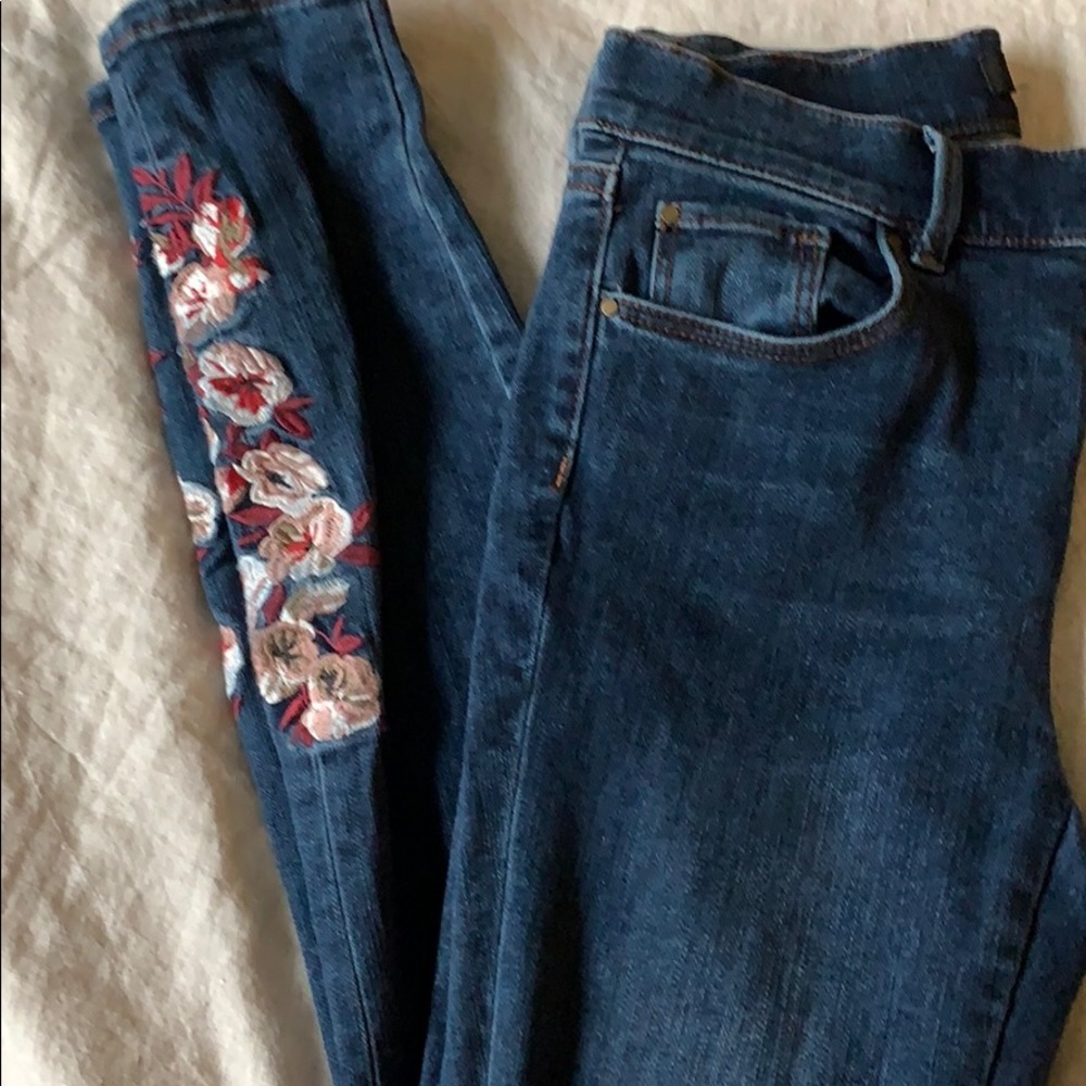 Floral design Jeans